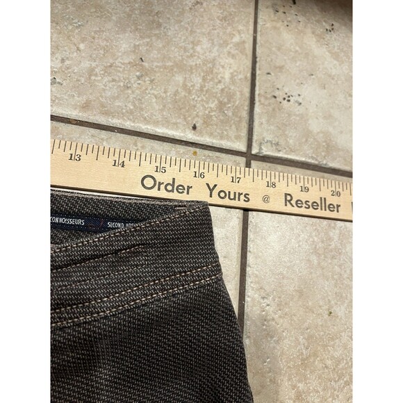 Jacob Cohen Jeans Mens 32x27 Brown Stretch Made in Italy Handmade J688 COMF - Picture 11 of 12